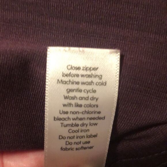 ATHLETA M Purple Heathered Full Zip Athletic Hooded Jacket with Pockets - Picture 12 of 13